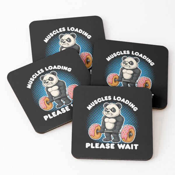Item preview, Muscles Loading Panda Weightlifting Donut Gym Boys designed and sold by DanaKathe.