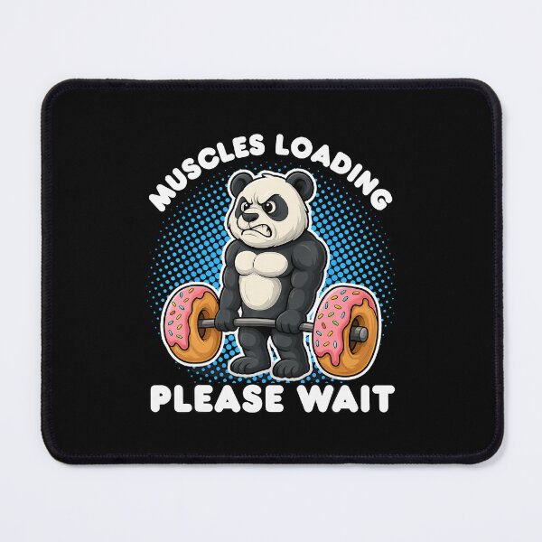 Item preview, Muscles Loading Panda Weightlifting Donut Gym Boys designed and sold by DanaKathe.