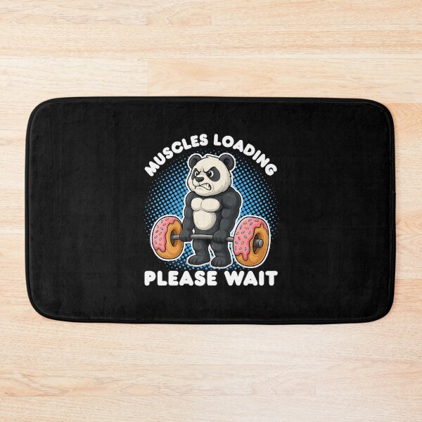 Item preview, Muscles Loading Panda Weightlifting Donut Gym Boys designed and sold by DanaKathe.