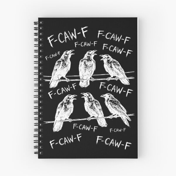 Item preview, F-CAW-F Funny Crow Pun - Rude Raven F-Off Swear Wordplay designed and sold by Imaginationbeyond.