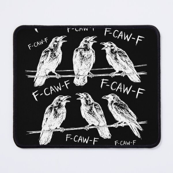 Item preview, F-CAW-F Funny Crow Pun - Rude Raven F-Off Swear Wordplay designed and sold by Imaginationbeyond.