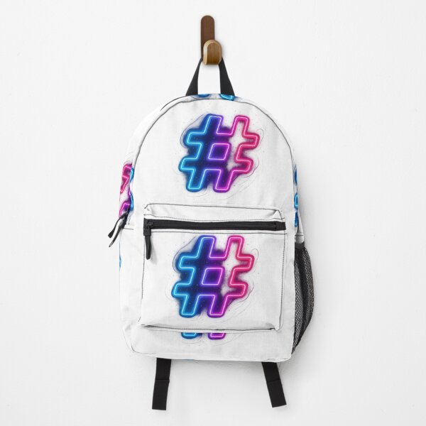 Item preview, Vibrant Neon Hashtag Symbol Digital Art designed and sold by HiteshArt111.