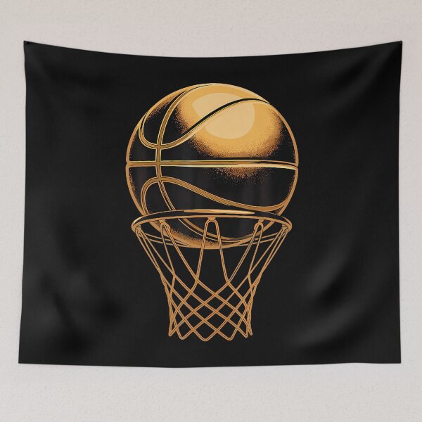 Item preview, Basketball Ball And Basket Player Slam Dunk Hoops designed and sold by DanaKathe.