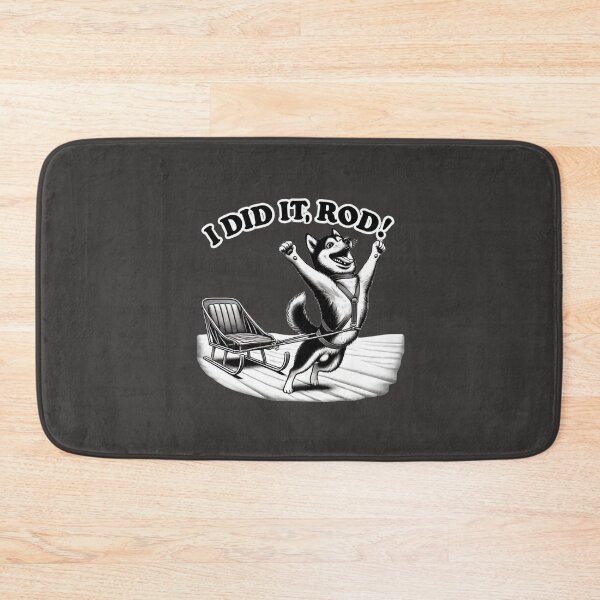 Item preview, I Did It Rod – Funny Iditarod Sled Dog Husky Pun Shirt, Sticker & Mug designed and sold by RollFuzzy.
