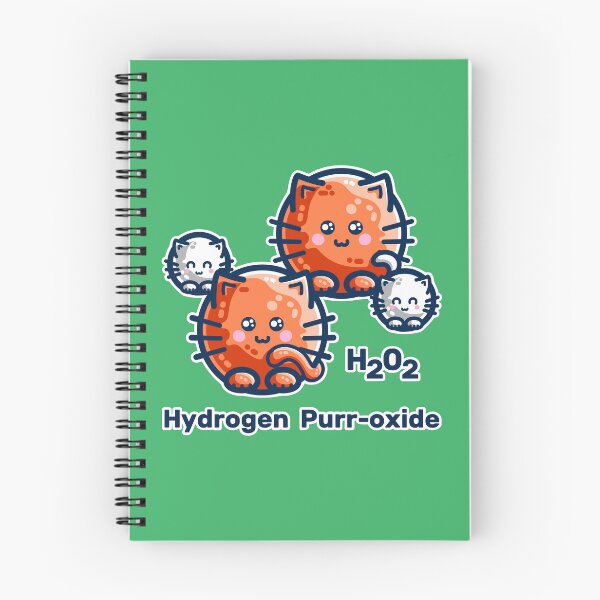 Item preview, Hydrogen Purr-oxide Cat Chemistry Pun designed and sold by Flaming Imp.