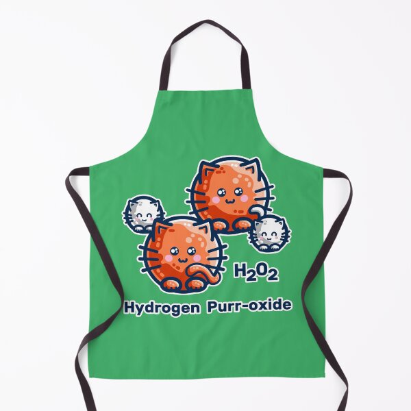 Item preview, Hydrogen Purr-oxide Cat Chemistry Pun designed and sold by Flaming Imp.
