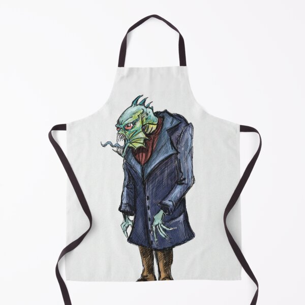 Aperçu de l'œuvre L'homme-poisson lovecraftien d'Innsmouth créée et vendue par Vintage Designs +.
