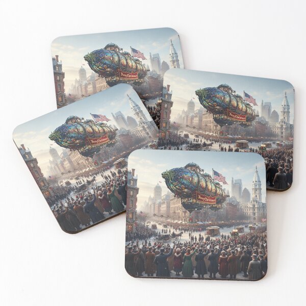 Item preview, Philadelphia Historic XMAS Scene 1900’s Airship designed and sold by AppliedAtelier.