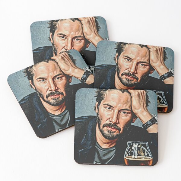 Item preview, Relaxed Legend - Keanu Reeves Bar Scene Art designed and sold by Art's Diner.
