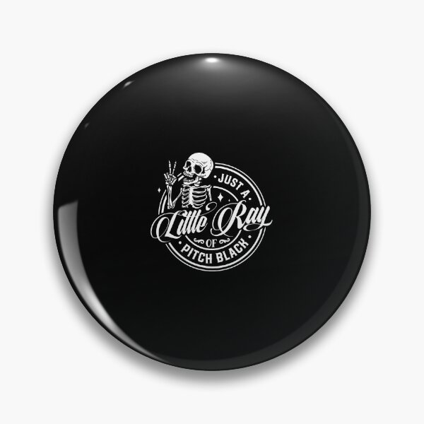 Item preview, Just A Little Ray Of Pitch Black Funny Goth Skeleton Skull designed and sold by LauraLydiaa.