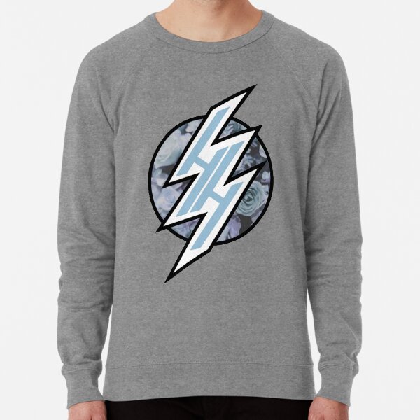 HENTAI HAVEN LIGHT BLUE PASTEL FLORAL Lightweight Sweatshirt