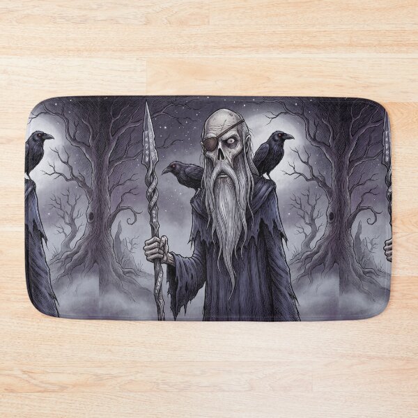 Item preview, Odin the Allfather Ancient Norse God Gothic style illustration designed and sold by Vintage Designs +.