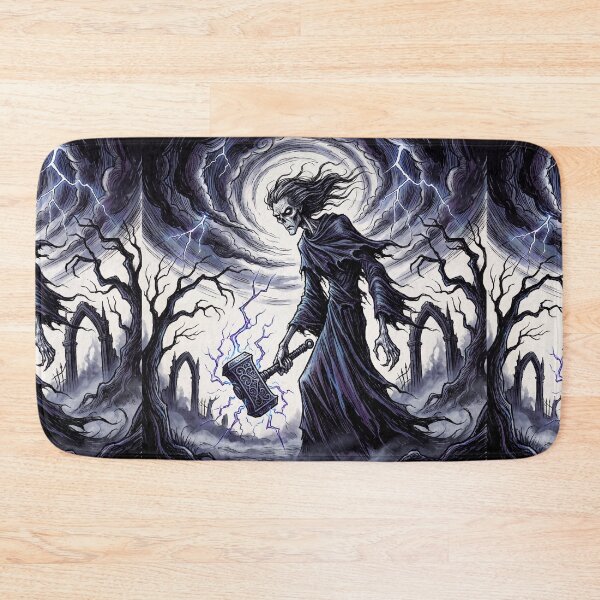 Item preview, Thor god of Thunder Ancient Norse God Gothic style illustration designed and sold by Vintage Designs +.