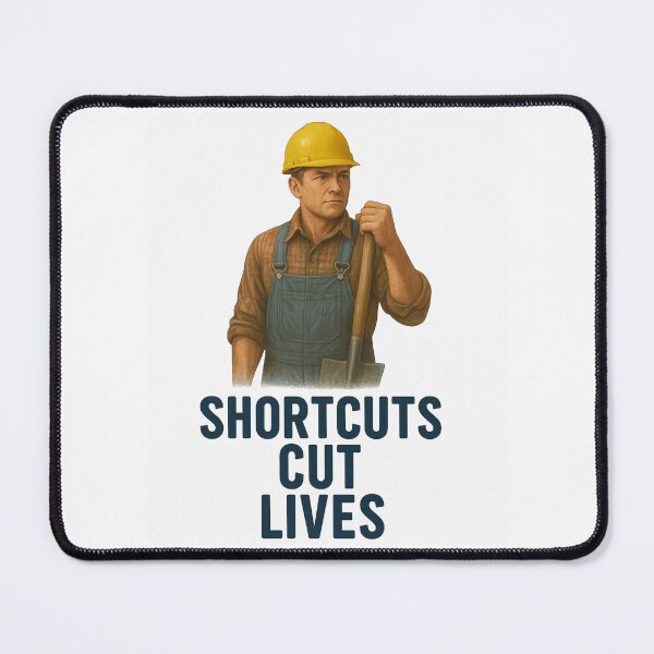 Item preview, Shortcuts Cut Lives – Agricultural Safety Poster & Apparel Design designed and sold by Badegi Tradings.
