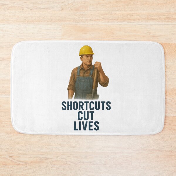 Item preview, Shortcuts Cut Lives – Agricultural Safety Poster & Apparel Design designed and sold by Badegi Tradings.