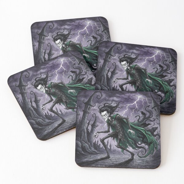 Item preview, Loki the Trickster Ancient Norse God Gothic style illustration designed and sold by Vintage Designs +.