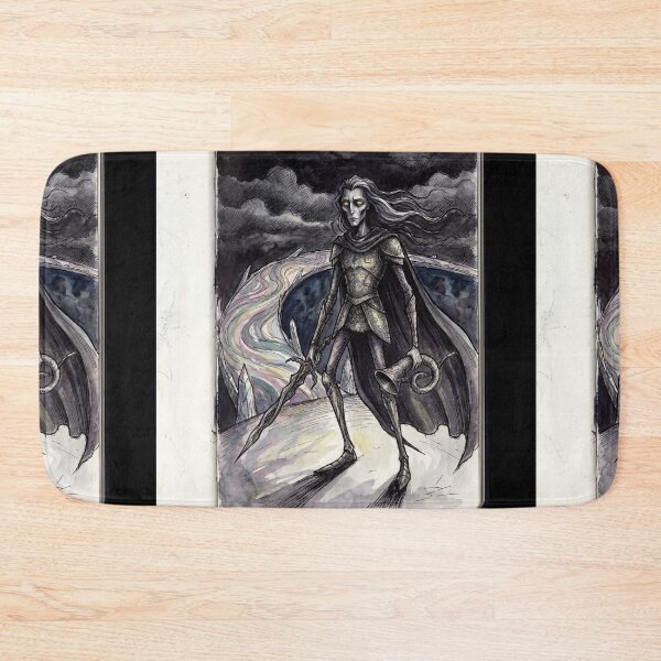 Item preview, Heimdall Bifrost Sentinel Ancient Norse God Gothic style illustration designed and sold by Vintage Designs +.