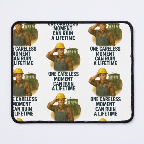Item preview, One Careless Moment Can Ruin a Lifetime – Farming Safety Awareness Design for Farmers & Ranchers designed and sold by Badegi Tradings.