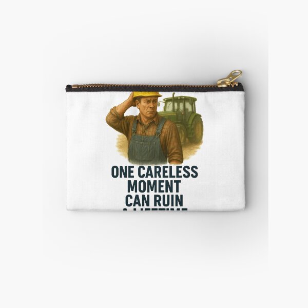 Item preview, One Careless Moment Can Ruin a Lifetime – Farming Safety Awareness Design for Farmers & Ranchers designed and sold by Badegi Tradings.