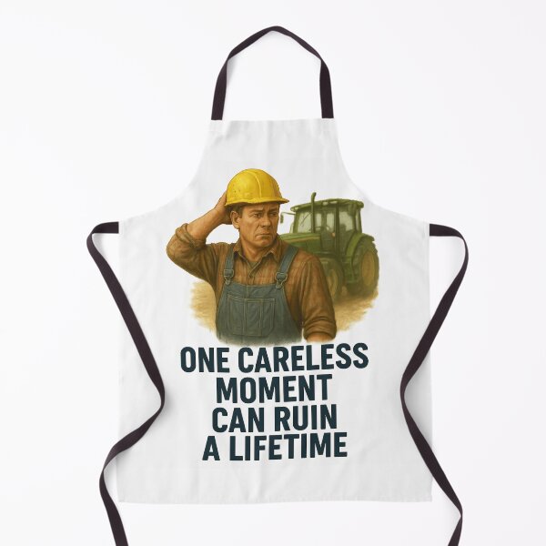 Item preview, One Careless Moment Can Ruin a Lifetime – Farming Safety Awareness Design for Farmers & Ranchers designed and sold by Badegi Tradings.