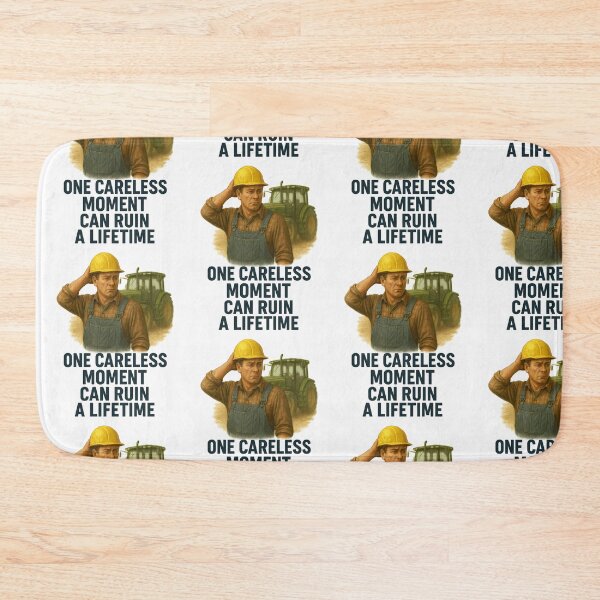 Item preview, One Careless Moment Can Ruin a Lifetime – Farming Safety Awareness Design for Farmers & Ranchers designed and sold by Badegi Tradings.
