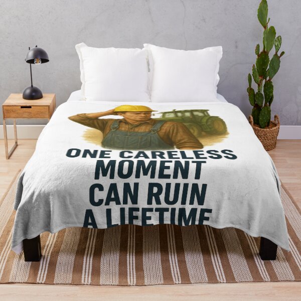 Item preview, One Careless Moment Can Ruin a Lifetime – Farming Safety Awareness Design for Farmers & Ranchers designed and sold by Badegi Tradings.