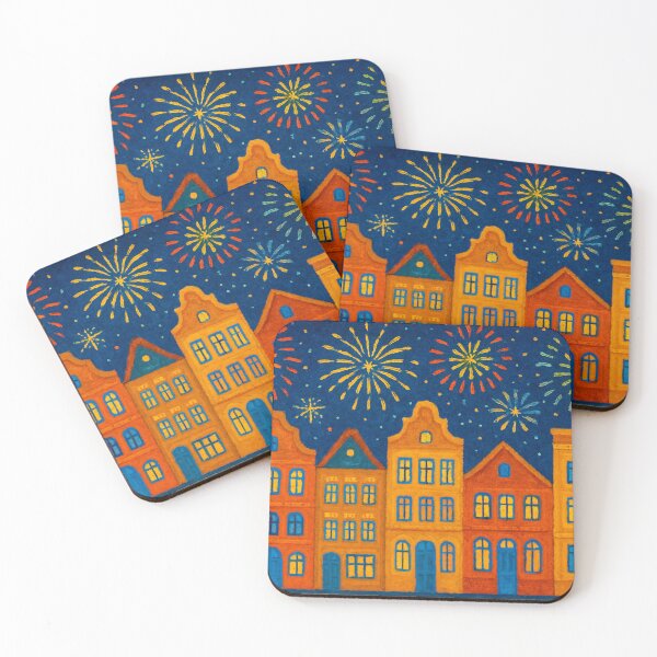 Item preview, Fireworks on New Year's Day designed and sold by Sigtrix.