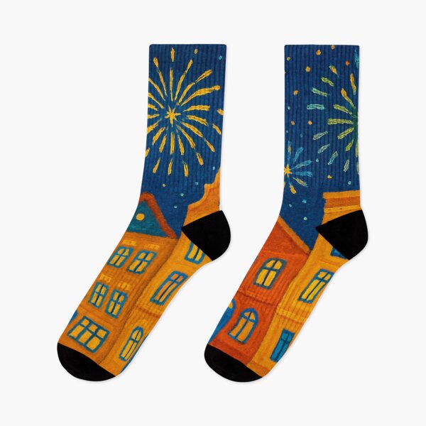 Item preview, Fireworks on New Year's Day designed and sold by Sigtrix.