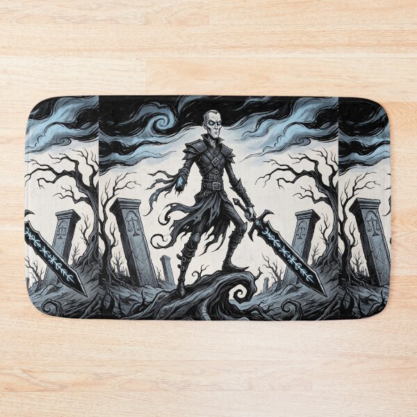 Item preview, Tyr the Warrior Ancient Norse God Gothic style illustration designed and sold by Vintage Designs +.