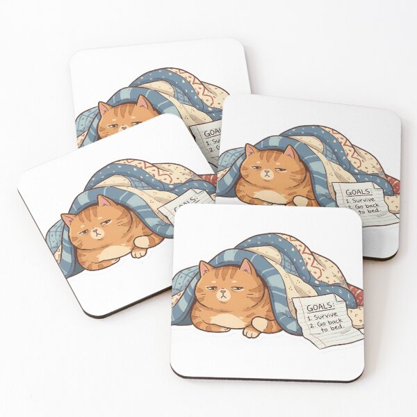 Item preview, Funny Realistic New Year Goals Cat designed and sold by StickyGuys.