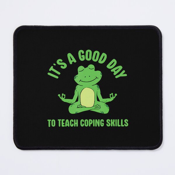 Item preview, It's A Good Day To Teach Coping Skills School Counselor Frog designed and sold by GeorgeneCharlo.
