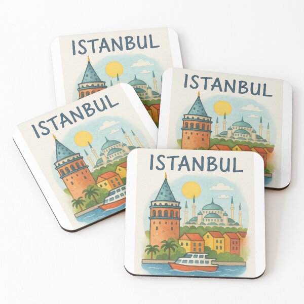 Item preview, Magical Istanbul Cityscape with Glow Accents designed and sold by MIArt Studio.