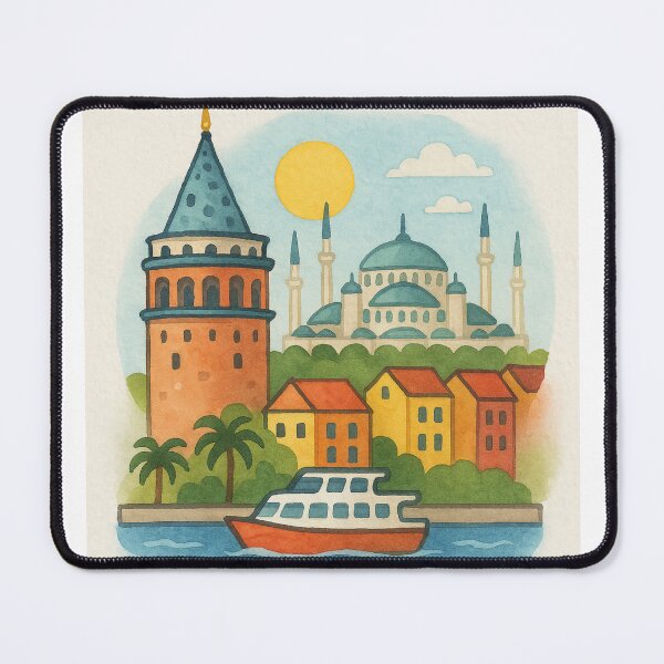Item preview, Magical Istanbul Cityscape with Glow Accents designed and sold by MIArt Studio.