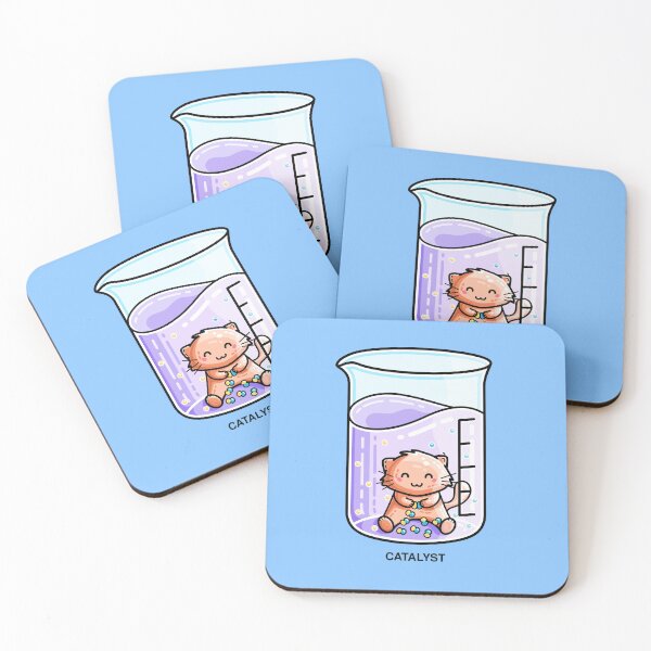 Item preview, Catalyst Cute Chemistry Cat Pun designed and sold by Flaming Imp.