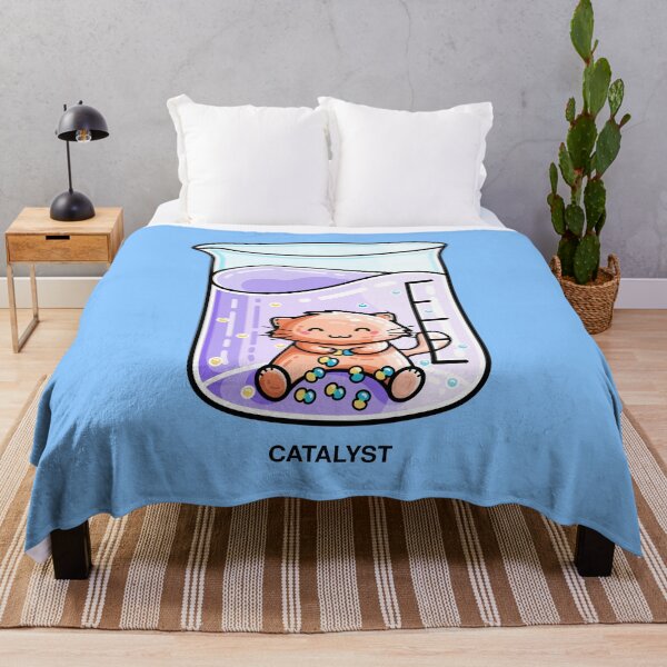 Item preview, Catalyst Cute Chemistry Cat Pun designed and sold by Flaming Imp.