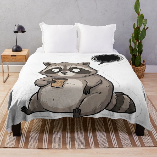 Item preview, Existential Dread Raccoon Screaming into Void designed and sold by StickyGuys.