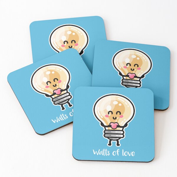 Item preview, Cute Watts Of Love Pun designed and sold by Flaming Imp.