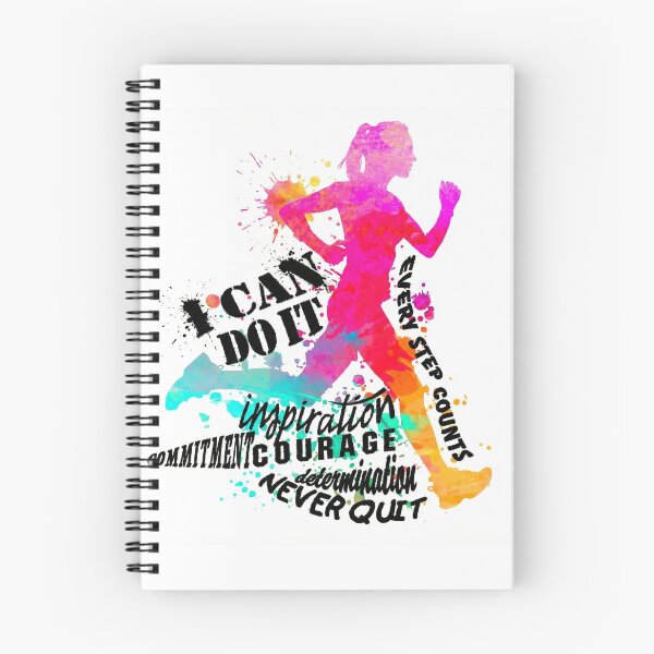 Item preview, I Can Do It – Vibrant Watercolor Running Motivation designed and sold by RunnerVibeVault.