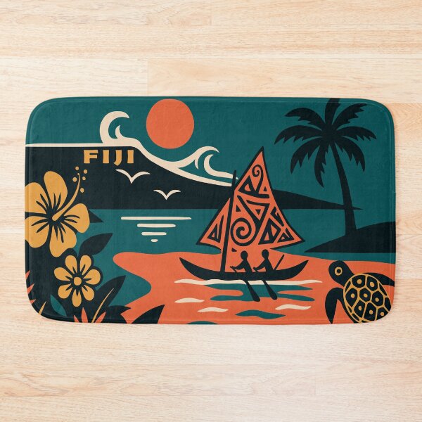 Item preview, Fiji Travel Poster designed and sold by rogue-design.