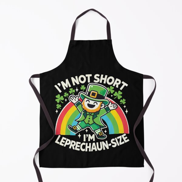 Item preview, I'm Not Short I'm Leprechaun Size Rainbow Shamrock designed and sold by LuminOrb.