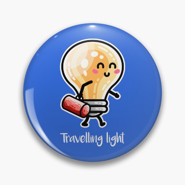 Item preview, Kawaii Cute Travelling Light Pun designed and sold by Flaming Imp.