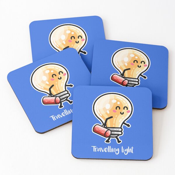 Item preview, Kawaii Cute Travelling Light Pun designed and sold by Flaming Imp.