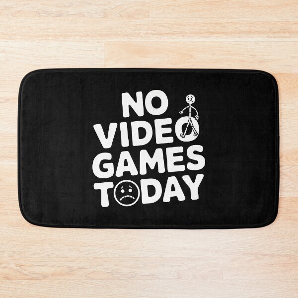 Item preview, No Video Games Today Funny Sad Gamer Stick Man designed and sold by LauraLydiaa.