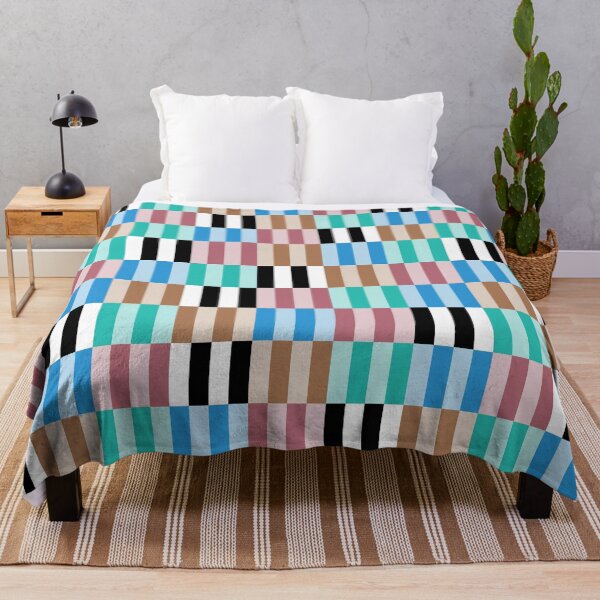 Item preview, Pastel Pop Pixel Weave – Retro Geometric Pattern Design designed and sold by tastodesign.
