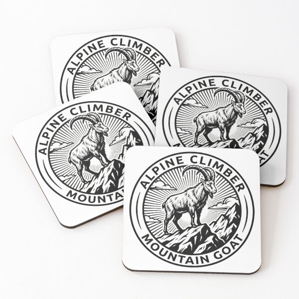 Item preview, Alpine Climber - Mountain Goat - Funny Rock Climbing & Hiking Design designed and sold by The Miracle of Wildlife.