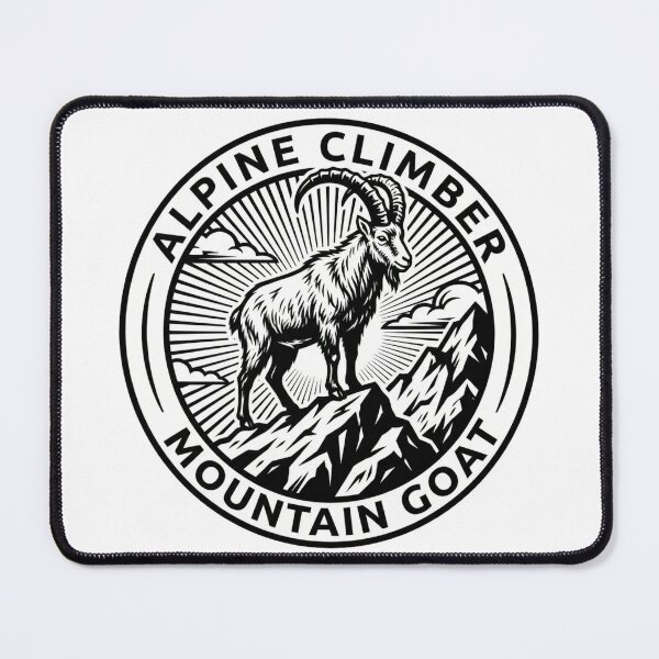Item preview, Alpine Climber - Mountain Goat - Funny Rock Climbing & Hiking Design designed and sold by The Miracle of Wildlife.