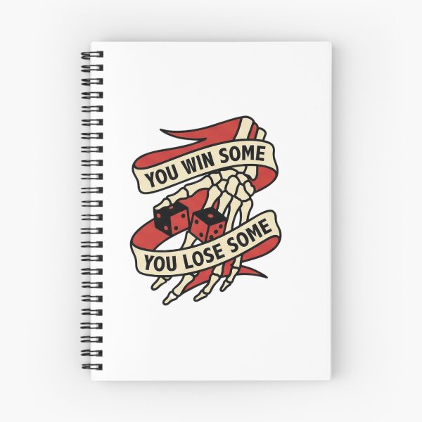Item preview, You Win Some You Lose Some - Traditional Tattoo Skeleton & Dice designed and sold by AMICO77.