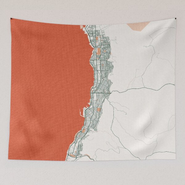Item preview, Antofagasta City Map of Chile  - Bohemian designed and sold by deMAP.