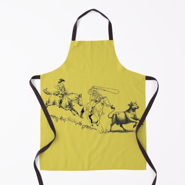 Item preview, Western Cowboy Roping Scene – Vintage Cattle Chase Illustration designed and sold by tarzbol.