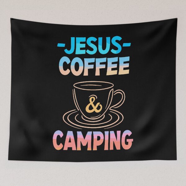 Item preview, Jesus Coffee Camping Christian Camp Family Vacation designed and sold by EdithKelly1.